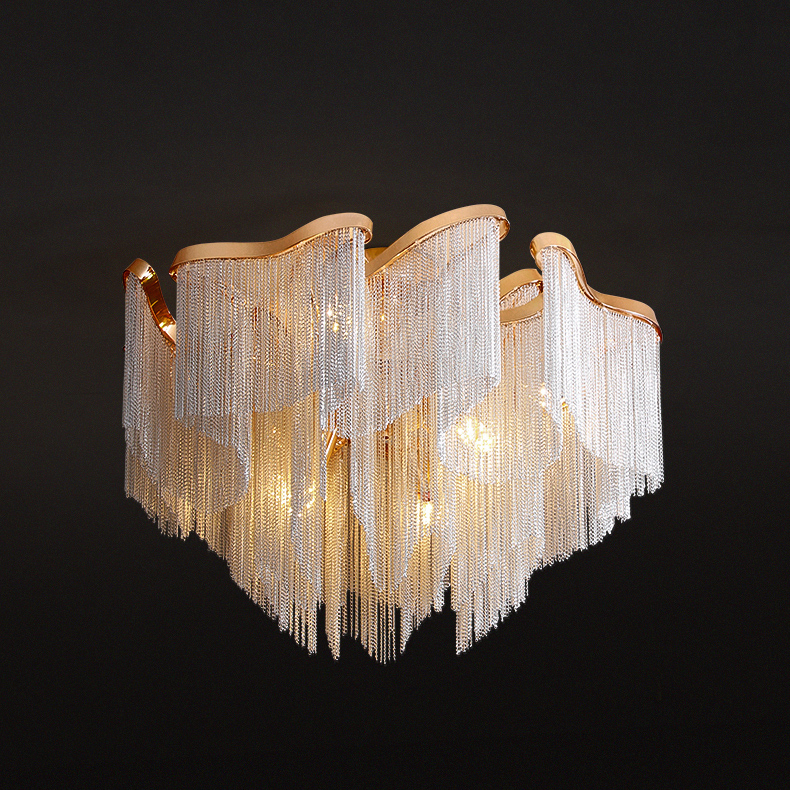Traditionally chandelier Living room Bedroom modern Ceiling Light Fixture tassel Lamp（WH-CC-23)