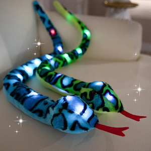 Peluche serpent lumineuse à LED Jouet en peluche serpent brillant pour les blagues pratiques - Product Image 2