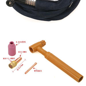 Antorcha de Soldadura TIG QQ150/160 Hecha a Medida, Refrigerada por Aire, Cable de Acero Inoxidable con Conector de Tuerca de Pantalla de Aire, Hecho de Cobre Duradero - Product Image 1