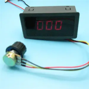 Digital Display PWM DC Motor Speed Governor 6 V12v24v Electrodeless Speed Control on-off Controller Display Shell