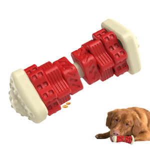 Jouets à mâcher indestructibles pour chiens, jouets interactifs de type puzzle, en caoutchouc sûr au goût original pour mâcheurs agressifs - Grande taille pour l'extérieur - Product Image 1