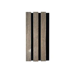 Akupanel Good Looking Veneer Finish Wooden Slat Wall Acoustic Panel Contemporary Design Slat Wooden Acoustic Wall Panels