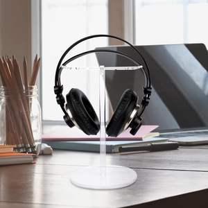 Soporte para auriculares de acrílico transparente moderno soporte Universal para AirPods Max auriculares para juegos para Sony <span class=keywords><strong>Bose</strong></span> Beats estante de exhibición inalámbrico - Product Image 1