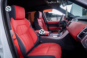 Housses de sièges de voiture en cuir de luxe personnalisées, <span class=keywords><strong>salon</strong></span> intérieur, housses de sièges auto Hilux, 100% testées, ensemble complet, imperméables - Product Image 5