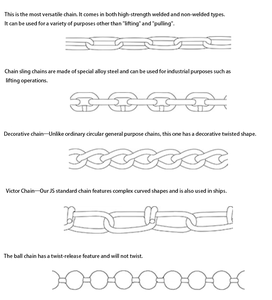 스테인리스 스틸 링크 체인 5mm <span class=keywords><strong>8mm</strong></span> 304/316 DIN5685A 짧은 링크 체인 - Product Image 3
