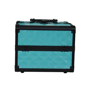 OEM/ODM Professional Aluminium Alloy Make Up Box Makeup Case Beauty Case Cosmetic Bag Multi Tiers Lockable Barber Tool Case