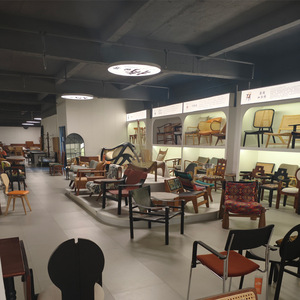 Silla <span class=keywords><strong>de</strong></span> Comedor sin Brazos Tapizada en Cuero y Madera Sólida <span class=keywords><strong>de</strong></span> Estilo Mid-Century, Modelo JC2616, para Cafeterías, Salones y Restaurantes - Product Image 4