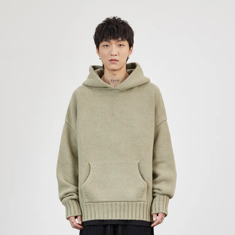 China factory OEM customize new style warm casual style anti-wrinkle Pullover wholesale Sweater man Hoodies