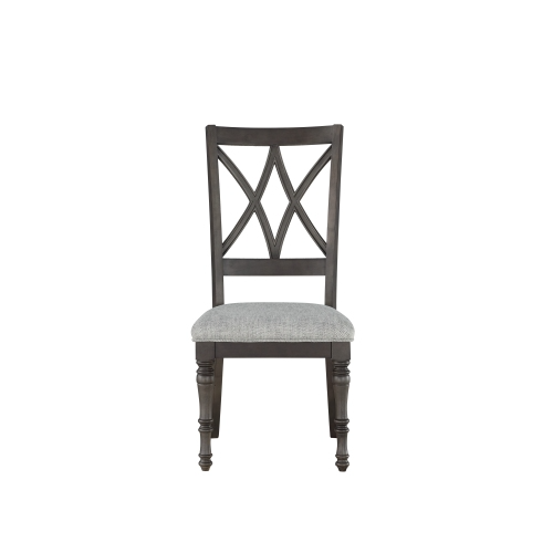 FCJ Linnett Dark Brown Side Chair for Living Room
