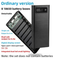 Batterie externe 8 emplacements 18650 au lithium avec affichage numérique, technologie GaN, haute capacité, charge rapide, charge sans fil, ultra-mince