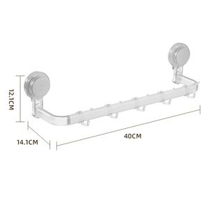 Tige de suspension de salle de bain forte <span class=keywords><strong>sans</strong></span> perceuse avec adhésif en mousse facile à installer maintient les serviettes Robes en toute sécurité <span class=keywords><strong>sans</strong></span> vis crochets - Product Image 2