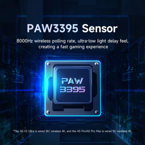 Mchose A5 V2 chuột nhẹ 54g tri-mode 2.4G/BT/có dây paw3395 dpi26000 8000Hz 500mAh tuổi thọ pin dài Chuột chơi game - Product Image 4