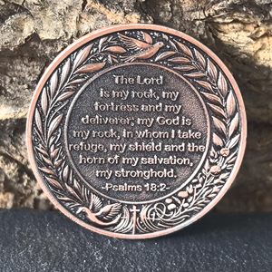 Moneda de Desafío Cristiana Personalizada, Inspiradora, de Aleación de Zinc, con Versículos de los Salmos, para EE. UU. y Medio <span class=keywords><strong>Oriente</strong></span> - Product Image 5