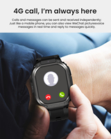 Reloj Inteligente V21 Android 4G con GPS y Tarjeta SIM Pantalla AMOLED Videollamada Cámara de Moda IA Modelos S8 S9 Dual Ultra para Hombre y Mujer