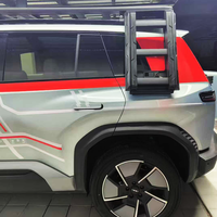 Pour BYD Eqution Leolard 8 / Denza D8 : Pièces tout-terrain, échelle latérale pliable, échelle de toit latérale en alliage d'aluminium, pièces d'échelle arrière