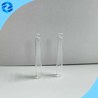 Flacon vide en verre borosilicate neutre avec bouchon en caoutchouc et capuchon en aluminium
