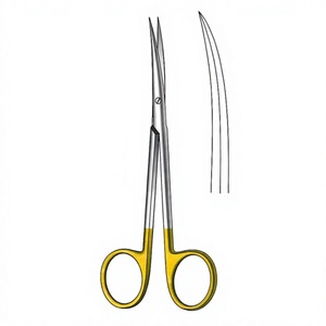 Ciseaux chirurgicaux Metzenbaum-Fino 14 cm / 5-1/2 pouces, aiguisés/courbés, avec inserts en carbure de tungstène TC GOLD - Product Image 1