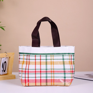 Mini sacs fourre-tout en PP tissé à carreaux, sacs promotionnels personnalisés avec logo pour le commerce de détail et les cadeaux d'entreprise - Product Image 5