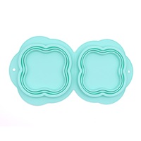 Bol pour chien pliable 2 en 1 en silicone de qualité alimentaire, bol d'eau portable, bol de voyage anti-renversement pour animaux de compagnie