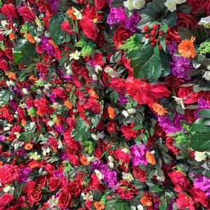 لوحات زيتية للحفلات, لوحات زيتية ثلاثية الأبعاد من الحرير ، زهور حمراء ، استوائية ، أوراق حائط ملفوفة على شكل زهرة ثلاثية الأبعاد ، زينة لحفلات الزفاف ، زهور حمراء ، زينة للحفلات - Product Image 5