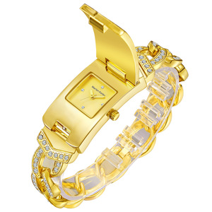 Hot Bán Marlen <span class=keywords><strong>Keller</strong></span> Thời Trang Phụ Nữ Thạch Anh Đồng Hồ Sang Trọng Thời Trang Phổ Biến Của Phụ Nữ Đồng Hồ Lật Đầy Đủ Bầu Trời Sao Thạch Anh Của Phụ Nữ - Product Image 5