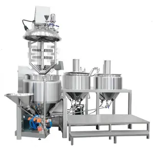 Máquina emulsionante a vácuo para creme pasta, preço de máquina de elevação hidráulica personalizável 300L