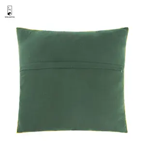 New Solid Color GOTS Certified Cotton Gauze Cushion Cover With Embroidery Edge Custom Home Decor Pillow