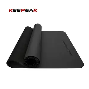 Keepeak Hot Selling Natuurlijke Rubber Yoga Mat Eco Vriendelijke Anti-Slip Waterdichte Custom Logo Pu Yoga Mat