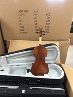 Violon allemand 4/4 en épicéa à face en érable flamme, finition brillante ou mate, prix usine, vente en gros