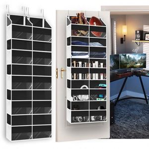 Sac de rangement suspendu derrière la porte, étagère de rangement multicouche en tissu pour porte, grande capacité, pour lit, avec compartiments de classification - Product Image 2
