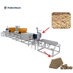 Automatic Compressed <b>Wood</b> Blocks Machine Pallet Block Extruder Machine <b>Wood</b> Block Hot Press Machine <b>For</b> <b>Sale</b> - Product Image 1