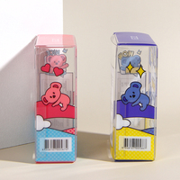 Boîte d'emballage cadeau transparente et étanche pour Beauty Blender, boîtes carrées en plastique PET transparentes