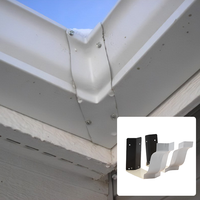 Système de gouttière 5''/6''/7''/8'' en aluminium, mitrage intérieur et extérieur