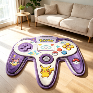 Alfombra con Forma <span class=keywords><strong>de</strong></span> Control <span class=keywords><strong>de</strong></span> Juego <span class=keywords><strong>de</strong></span> Pokemon <span class=keywords><strong>Pikachu</strong></span>, Decoración para Sala <span class=keywords><strong>de</strong></span> Estar y Dormitorio, Alfombra <span class=keywords><strong>de</strong></span> Anime Personalizada <span class=keywords><strong>de</strong></span> Lujo, Alfombra Impresa con Diseño <span class=keywords><strong>de</strong></span> Gamepad - Product Image 4