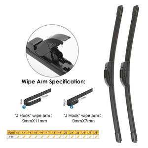 Essuie-glace de pare-brise accessoires de voiture, essuie-glaces de fenêtre, <span class=keywords><strong>lame</strong></span> d'essuie-glace hybride - Product Image 3