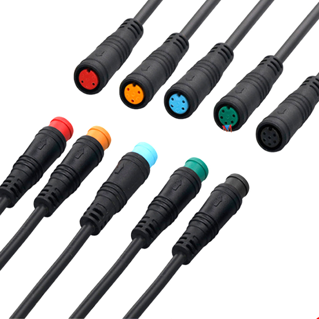 M6 M8 Waterproof PVC Insulated Mini-USB 12V Connector Cable for Automobile 2/3/4/6 Pin Male Female Plug