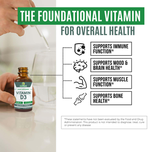 Aangepaste Label Vitamine <span class=keywords><strong>D3</strong></span> Biologische Druppels <span class=keywords><strong>10000</strong></span> IE MCT Olie Oraal Vloeibaar Immuun & Stemmingsondersteuning Botgezondheid Volwassenen 2 FL OZ 30 Dagen - Product Image 3