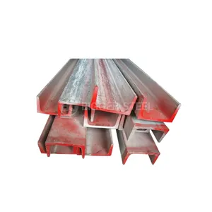 Canale profilo prezzo laminato a caldo acciaio zincato acciaio a forma di C acciaio U trave acciaio inox puntone canale per vetro