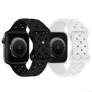 แถบยางซิลิโคนทอสำหรับ <span class=keywords><strong>Apple</strong></span> <span class=keywords><strong>Watch</strong></span> 8/<span class=keywords><strong>7</strong></span>/6/5/4/3/2/1สายกีฬาสำรองสำหรับ45/42/44/46มม. - Product Image 6