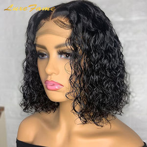 Parrucche Gluessless in pizzo 100 capelli umani vergini, parrucche per capelli umani economici con spedizione gratuita, parrucche Glueless pronte da indossare con i capelli del bambino - Product Image 2