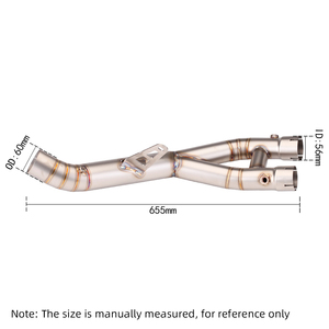 Tubo de escape intermedio de titanio para motocicleta, compatible con silenciador de 60 mm para R1 <span class=keywords><strong>MT10</strong></span> Mt-10 2015 - <span class=keywords><strong>2021</strong></span> - Product Image 4