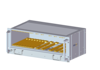 RDEKONO 19-Zoll 3U Aluminium-Legierung Steuerungsbox Subrack 160mm Board-Chassis Backplane CPCI ATCA VPX Server-Gehäuse/Rack/Schrank