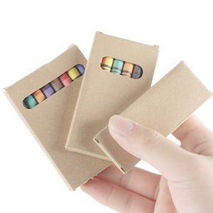 <span class=keywords><strong>Ensemble</strong></span> de crayons non effaçables 4-6-8 couleurs pour l'art des enfants à l'école, coffret de dessin dans une boîte en papier kraft vierge - Product Image 5
