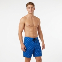 Shorts de bain pour hommes OEM à séchage rapide, grande taille, imprimés, imperméables, bleus