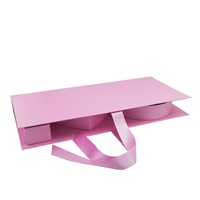 Boîte cadeau de luxe en carton biodégradable de qualité alimentaire, en forme de livre, avec pelliculage mat, pour arrangements de fleurs, chocolats, sushis et gelées.