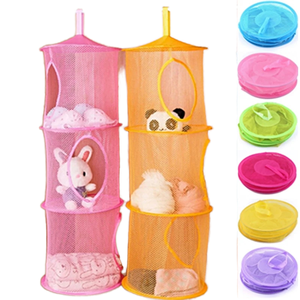 Organizador Moderno de 3 Niveles para Colgar, Diseño de Tela Ecológica con Bolsas Comprimidas al Vacío para Sala de Estar - Product Image 1