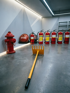 LONGYIDA Gelber Feuerrechen mit <span class=keywords><strong>48</strong></span> Zoll langem Stiel, Hacke- und Rechen-Kombinationswerkzeug, Asche- und Feuerlöschwerkzeug, Feuerrechen - Product Image 6
