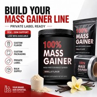 OEM Mass Gainer Poudre 500g Riche en Protéines Vanille Prise de Poids Soutien Musculaire Nutrition Sportive