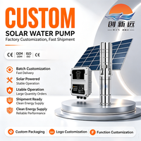 Pompe solaire submersible intelligente MPPT AC/DC pour forage, système d'eau domestique rural, vente en gros usine, expédition en une semaine, certification ISO/CE