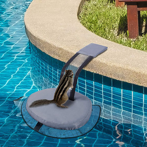 Rampe de sauvetage pour petits animaux, filet de fuite pour grenouilles et oiseaux, bouée réutilisable avec pont en maille, couleur bleue - Product Image 2